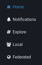 Mastodon Main Menu Points
